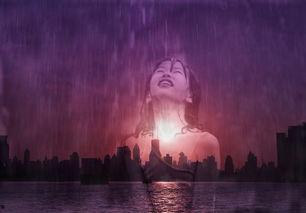 站在雨中的图片,心灵洗礼
